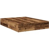  Postelja s shranjevanjem Stari les Trden les 140 x 190 cm, (22084026) | Shoptok.si