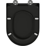 WC daska Crna 49 x 36 x 4 cm Duroplast | Eponuda.com