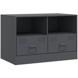 Maison Chic TV omarica - TV stojalo - Televizijska omarica antracitna 67x39x44 cm jeklo, (21699207) Cene