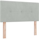 vidaXL Box Spring postelja z vzmetnico in LED lučjo svetlo siva 80x200 cm žamet, (22050255) | Shoptok.si