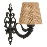 Opviq zidna lampa lily hazeran natural black | ePonuda.com