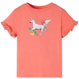  Dječja majica kratkih rukava koraljna boja 140 | shoptok.hr
