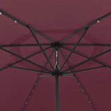  Vrtni suncobran s LED svjetlima 400 cm bordo | Eponuda.ba
