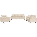 vidaXL 3-dijelni set sofa s jastucima bež od mikrovlakana Cijene