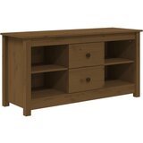 Maison Chic TV omarica - TV stojalo - Televizijska omarica medeno rjava 103x36,5x52 cm trdna borovina, (21702273) | Shoptok.si