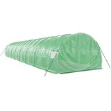  Staklenik s čeličnim okvirom zeleni 48 m² 16 x 3 x 2 m | shoptok.hr