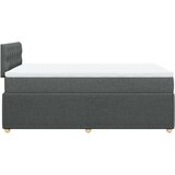  Krevet s oprugama i madracem tamnosivi 120 x 200 cm od tkanine | shoptok.hr