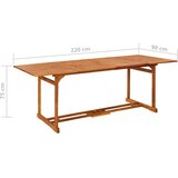  9-dijelni vrtni blagovaonski set od masivnog bagremovog drva | shoptok.hr