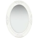 vidaXL Zidno ogledalo u baroknom stilu 50 x 70 cm bijelo | shoptok.hr