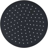  Glava za tuš od nehrđajućeg čelika 25 cm okrugla crna | shoptok.hr