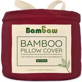 Bambaw prevleka za blazino iz bambusa 40 x 80 cm, 2-delni set - burgundy Cene