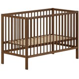 Vipack Smeđi dječji krevet od masivne bukve s podesivom visinom 60x120 cm Dino – Cijene