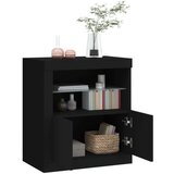 vidaXL Komoda z LED lučkami črna 60,5x37x67 cm | Shoptok.si