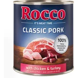 Rocco Classic Pork 6 x 800 g Svinjina s piščancem in puranom