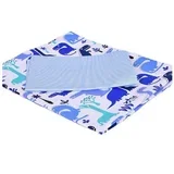 posteljina 160x110cm blue dino 7581