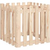  Vrtna sadilica s izgledom ograde 60x60x60 cm od borovine | shoptok.hr