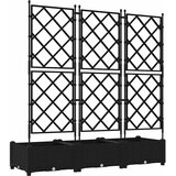  Vrtna saksija 3 pcs Crna 120 x 40 x 125,5 cm Plastika | shoptok.hr