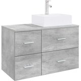  Set namještaja za kupaonicu 2 kom. Betonska siva 49,5 x 41 x 79,5 cm | Shoptok.si