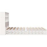 vidaXL Krevet s regalom za knjige bez madraca bijeli 120x190cm od drva | shoptok.hr