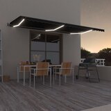 vidaXL Automatska tenda sa senzorom za vjetar LED 600x350 cm antracit Cijene