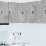 vidaXL Stenska kuhinjska omarica z vrati Betonsko siva 57 x 57 x 80 cm | Shoptok.si