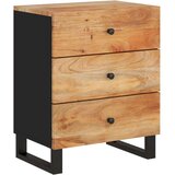  Noćni ormarić 50x33x62 masivno drvo bagrema i konstruirano drvo | shoptok.hr