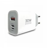 BAVIN Bavitel punjač 30W Usb A/Type C/IOS + kabl Type C/Lightning bela KeKe-PD004 | ePonuda.com