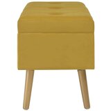  Klupa s pretincem za pohranu 80 cm boja senfa baršunasta | shoptok.hr