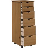  Mobilni ormar Medeno smeđa 34 x 39 x 93,5 cm Čvrsto borovo drvo | shoptok.hr