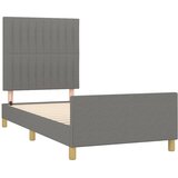  Okvir kreveta bez madraca tamnosivi 100x200 cm od tkanine | shoptok.hr
