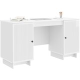 Stol Bijela visokog sjaja Konstruirano drvo 142,5 x 50 x 75 cm | shoptok.hr