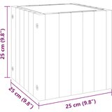  Vrtna sadilica 25x25x25 cm od masivnog bagremovog drva | shoptok.hr