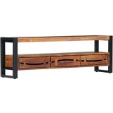 Maison Chic TV omarica - TV stojalo - Televizijska omarica 140x30x45 cm trden akacijev les, (21699048) | Shoptok.si