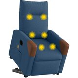  Električna stojna masažna fotelja, plava, tkanina | Shoptok.si