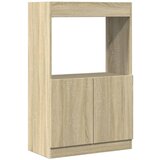 Maison Chic Visoka omara - Komoda - Predalnik sonoma hrast 63x33x100 cm inženirski les, (21722692) Cene