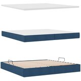  Krevet s od storage s madracem Plava 200 x 200 cm Lažna koža | shoptok.hr