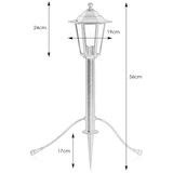 Markslöjd 107991 - GARDEN24 spoljna LED lampa, 3W/24V, 56 cm, IP44, crna | Eponuda.com
