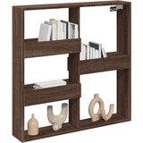 vidaXL Stenska omarica rjava hrast 80x15x80 cm inženirski les | Shoptok.si