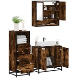 vidaXL 3-dijelni set kupaonskog namještaja boja hrasta drveni | shoptok.hr