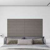 vidaXL Stenski paneli 12 kosov svetlo sivi 90x15 cm žamet 1,62 m² Cene