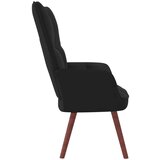 Stolica za opuštanje crna baršunasta | shoptok.hr