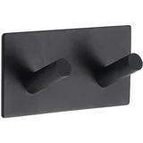 zidni četvrtasti čiviluk sa 2 kukice 3m 9 x 3 x 4,5 metal crna 9056103