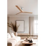 Faro 34280 - Plafonski ventilator KLIM M borovina/bela prečnik 125 cm+daljinski upravljač | Eponuda.com