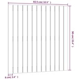  Zidno uzglavlje bijelo 82 5x3x90 cm od masivne borovine | shoptok.hr