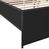  Okvir za krevet crni 120x190 cm konstruirano drvo i metal | shoptok.hr