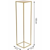  Stalak za cveće 130x24 cm zlatne boje | Eponuda.com