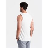 Ombre Men's BASIC cotton tank top - white | shoptok.hr