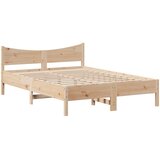 Okvir kreveta s uzglavljem 120x190 cm od borovine | shoptok.hr