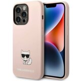 Karl Lagerfeld KLHCP14LSLCTPI za iphone 14 pro roza silikonska zaščita - choupette logo Cene