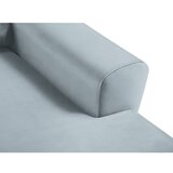 Cosmopolitan Design Svijetlo plava baršunasti sklopiva/s prostorom za odlaganje kutna garnitura (s desnim kutom/s ležaljkom) Kyoto – | shoptok.hr